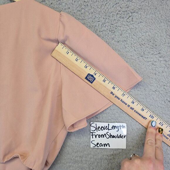 Abercrombie Fitch Dress Women's S Blush Pink Short Cut Out Coquette Romantic - Picture 9 of 16